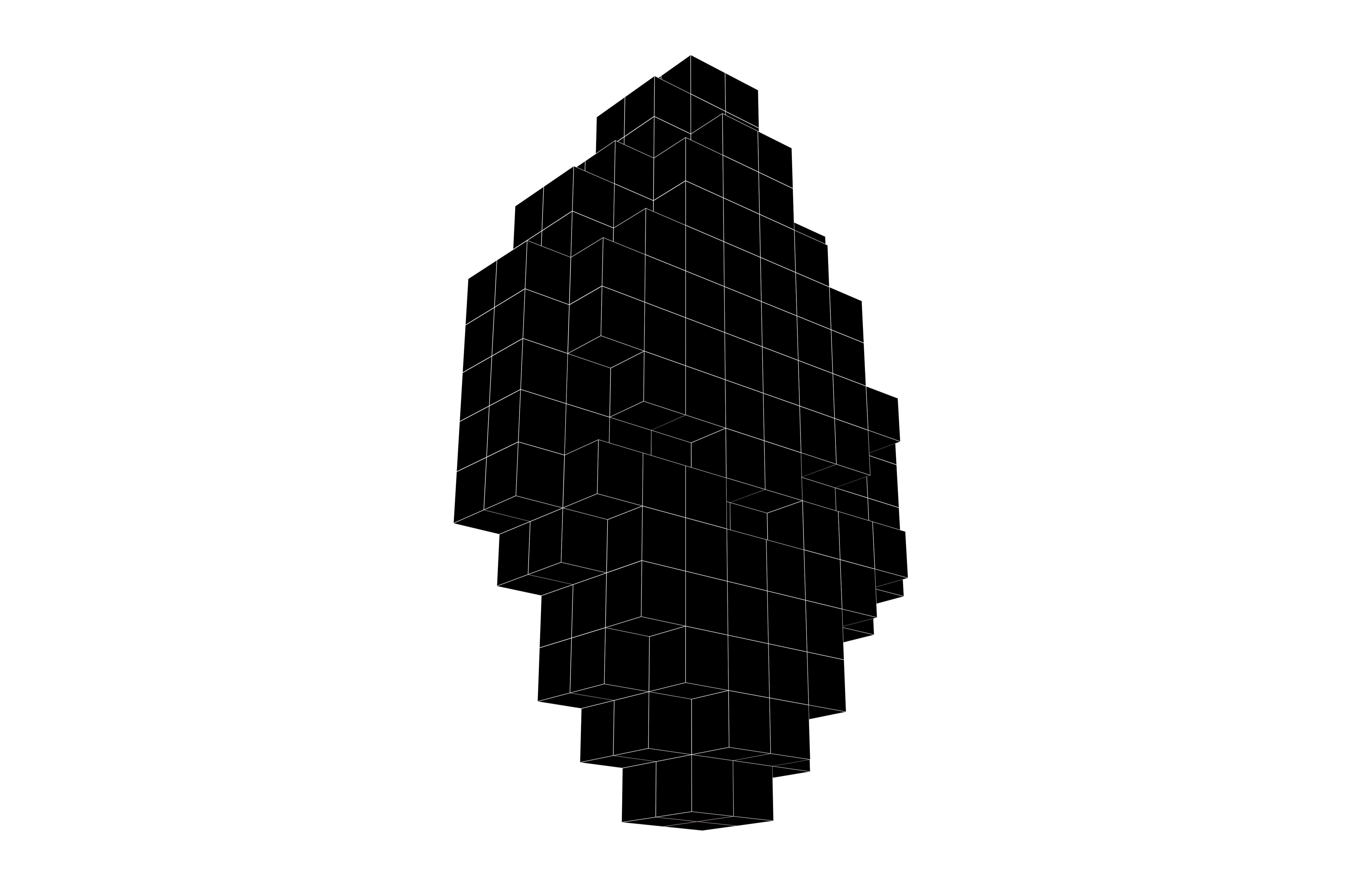 Voxel Ethereum v1 002 Low-poly 3D model_4