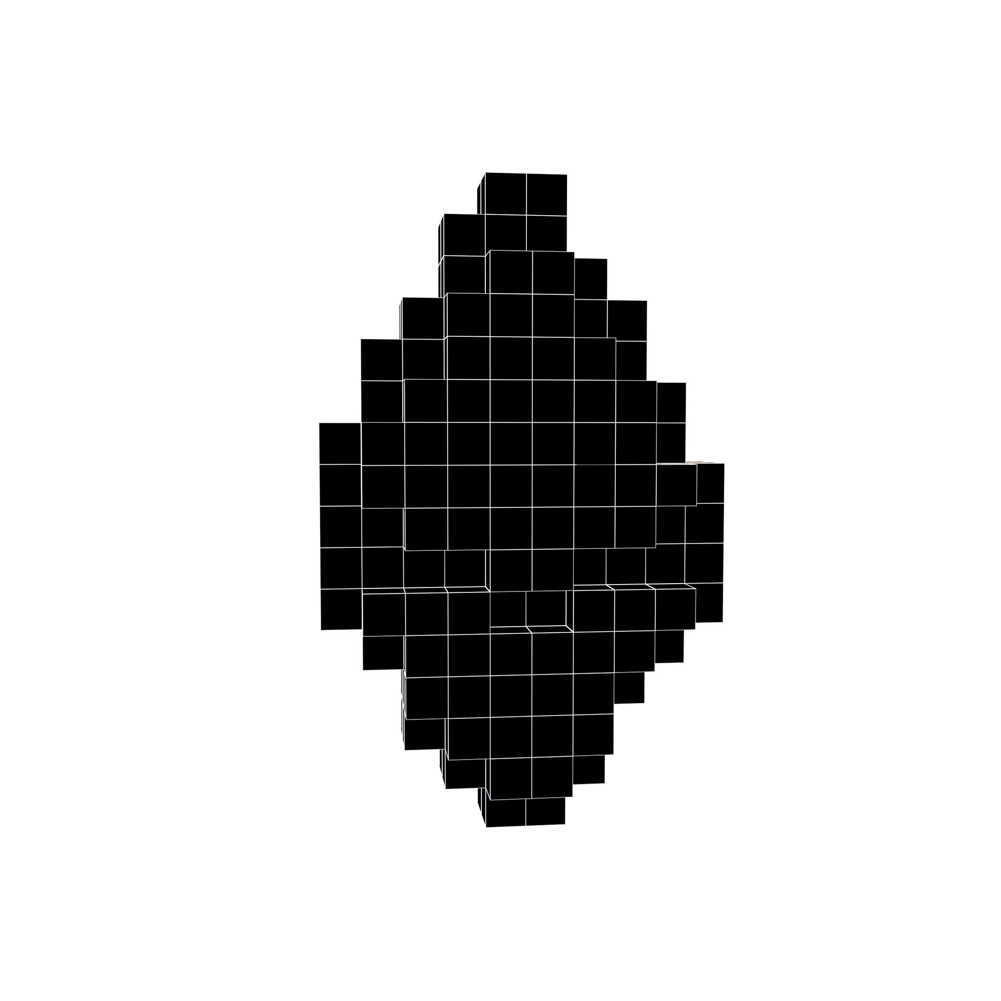 Voxel Ethereum v1 002 Low-poly 3D model_5