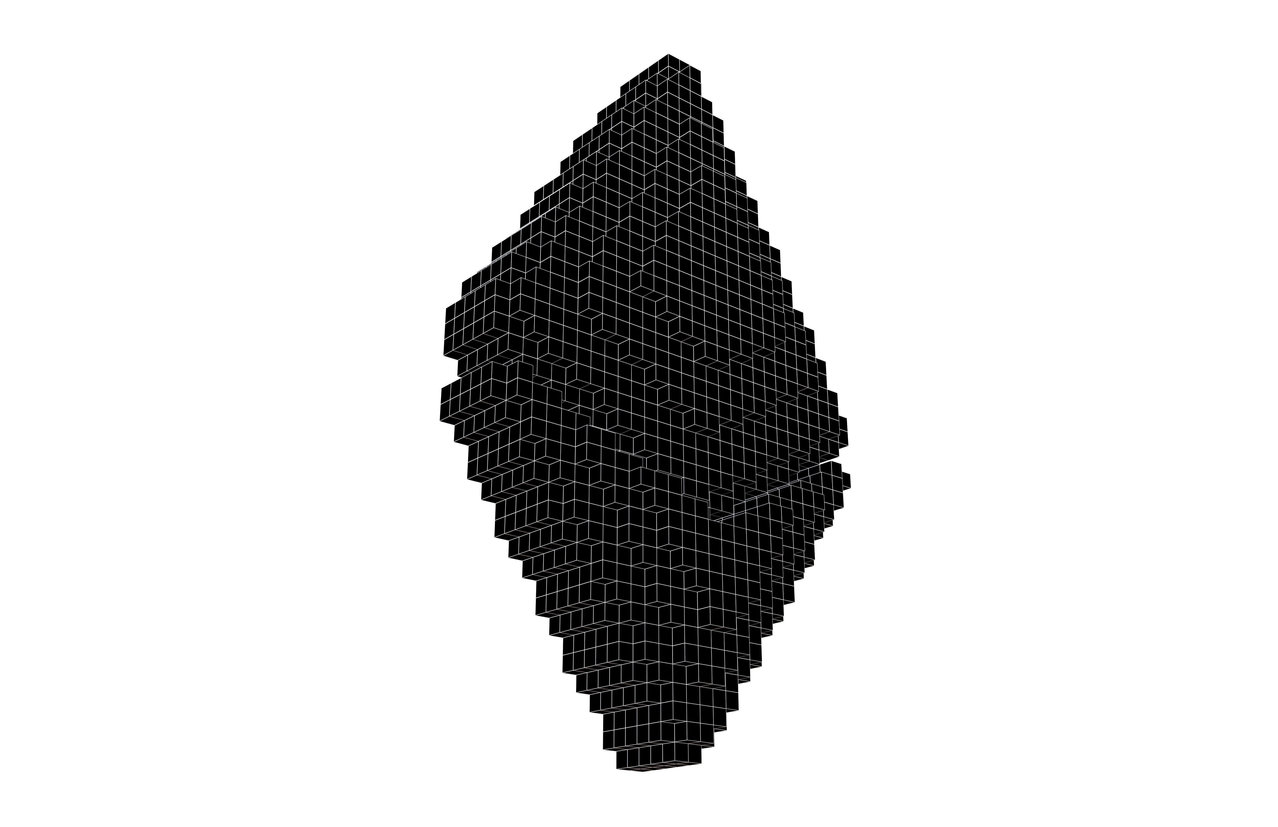 Voxel Ethereum v2 001 Low-poly 3D model_7
