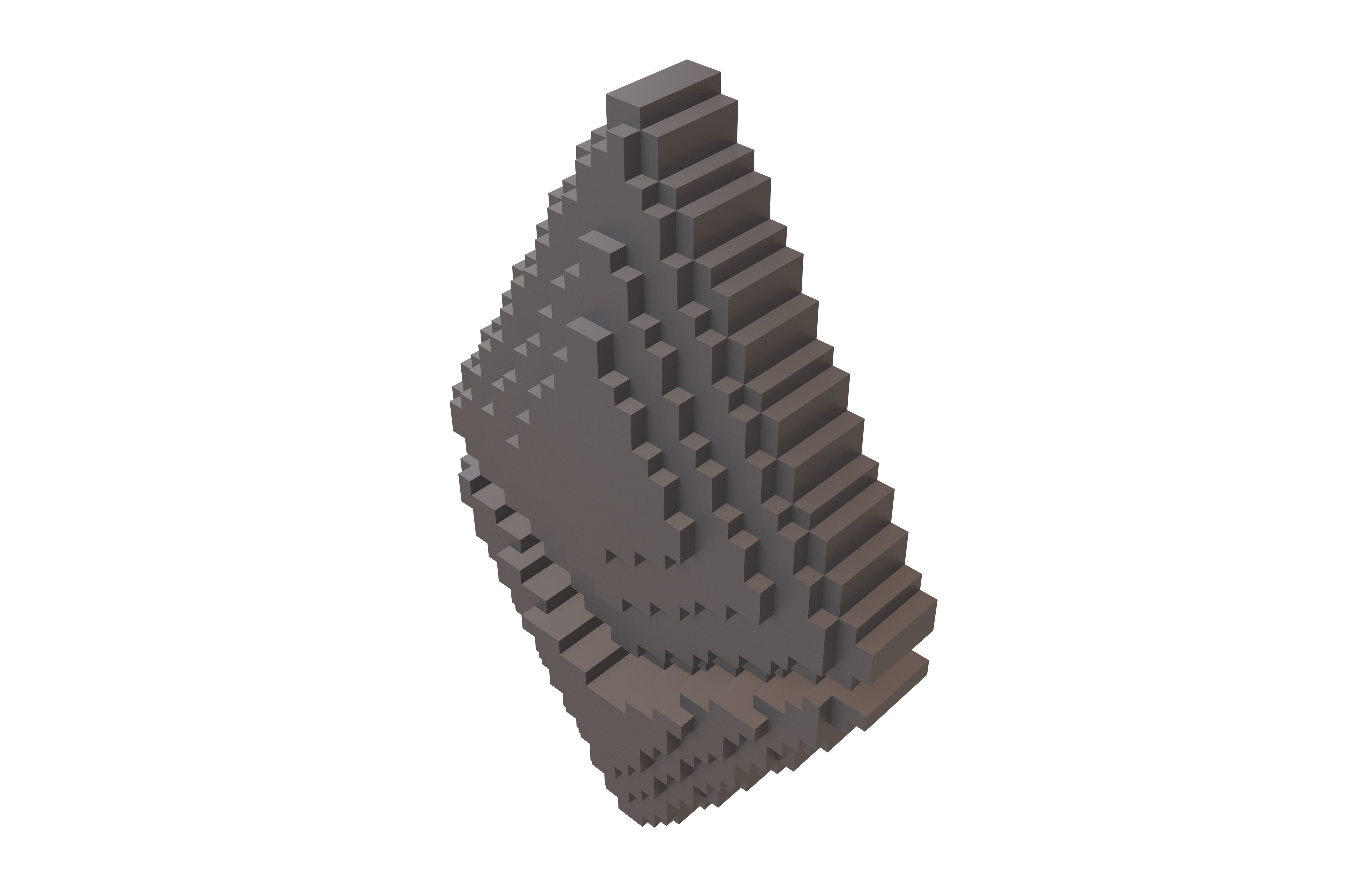 Voxel Ethereum v2 003 Low-poly 3D model_2