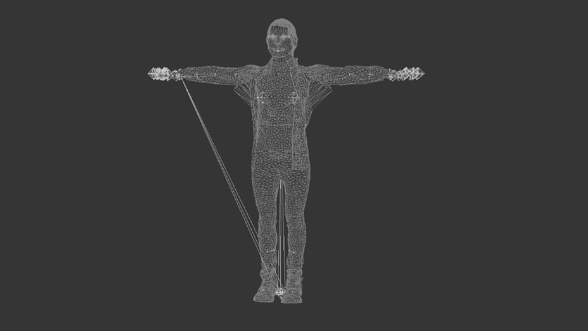 Squid Game Oh Il Nam Low-poly 3D model_6