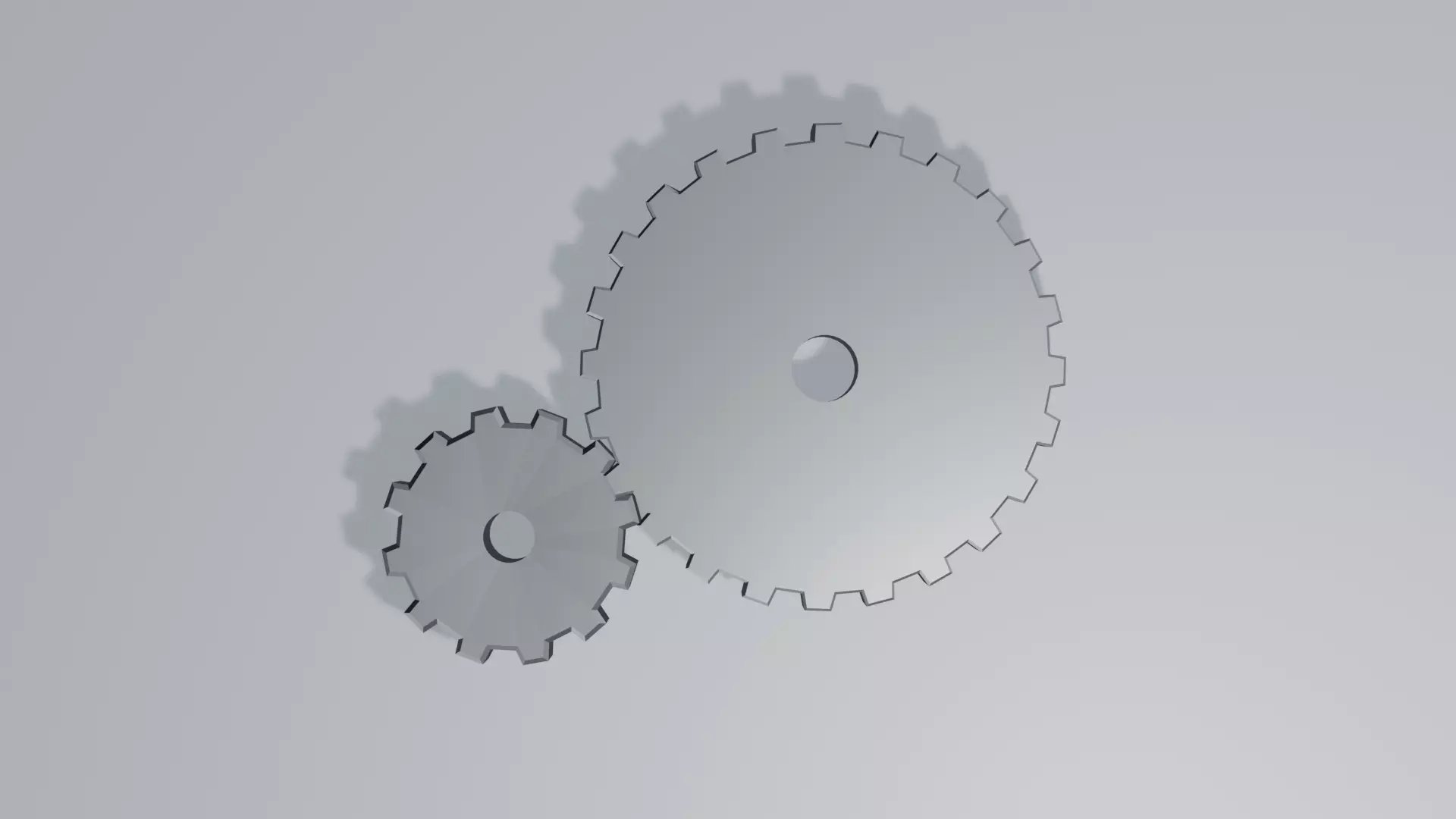 simple gear ratio Free low-poly 3D model_0