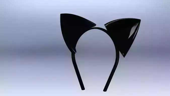 Cat Ears Headband 3D print model