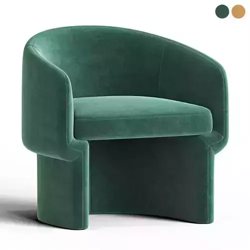 Franco Chair Mustard 3D model