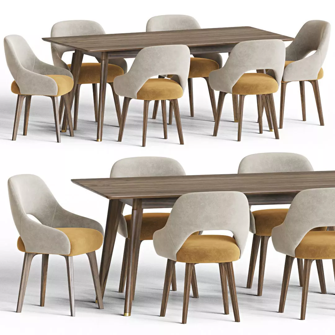 Dining Set 26 3D model_0