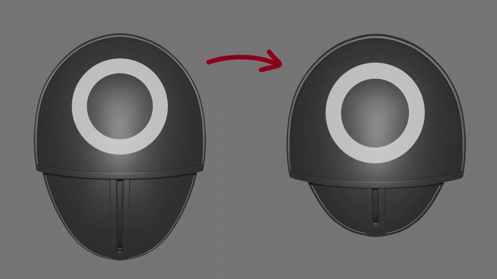 Squid Game Retractable Mask 3D model_0