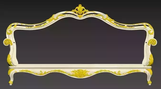 Sofa ornate bed frame gold