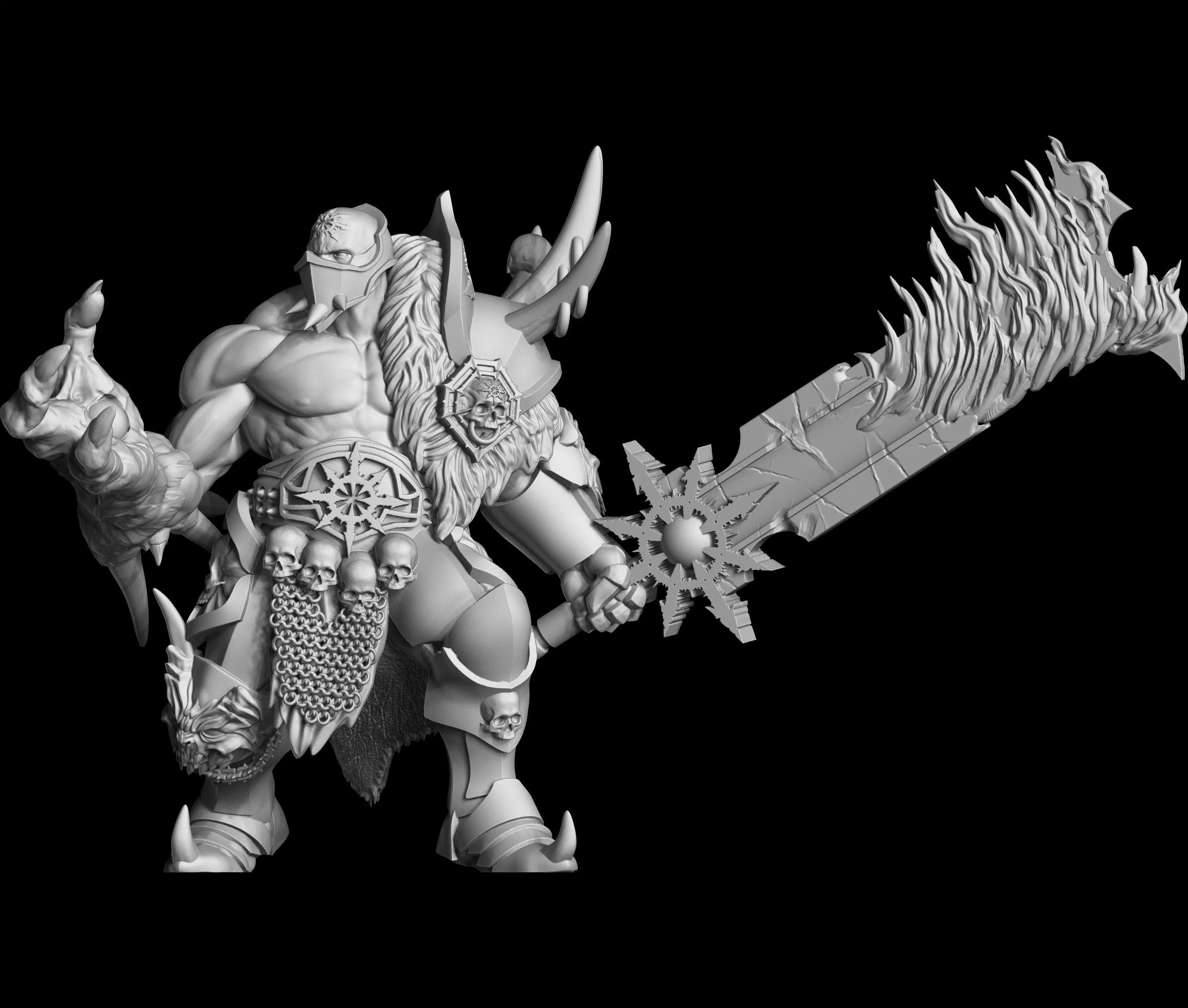 Nightmare warhammer figure 3D print model_0