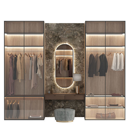 Wardrobe Closet No 03 3D model