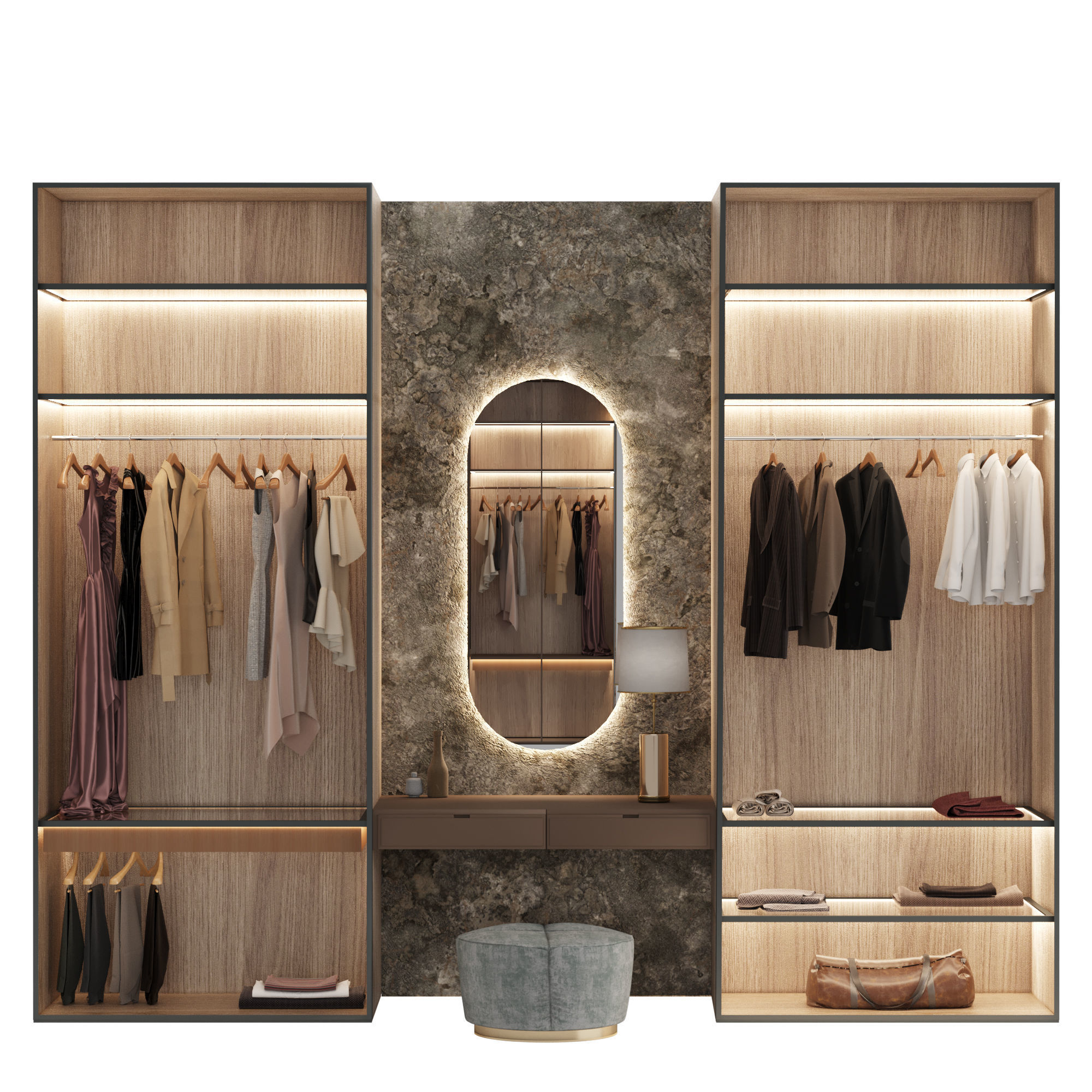 Wardrobe Closet No 03 3D model_1