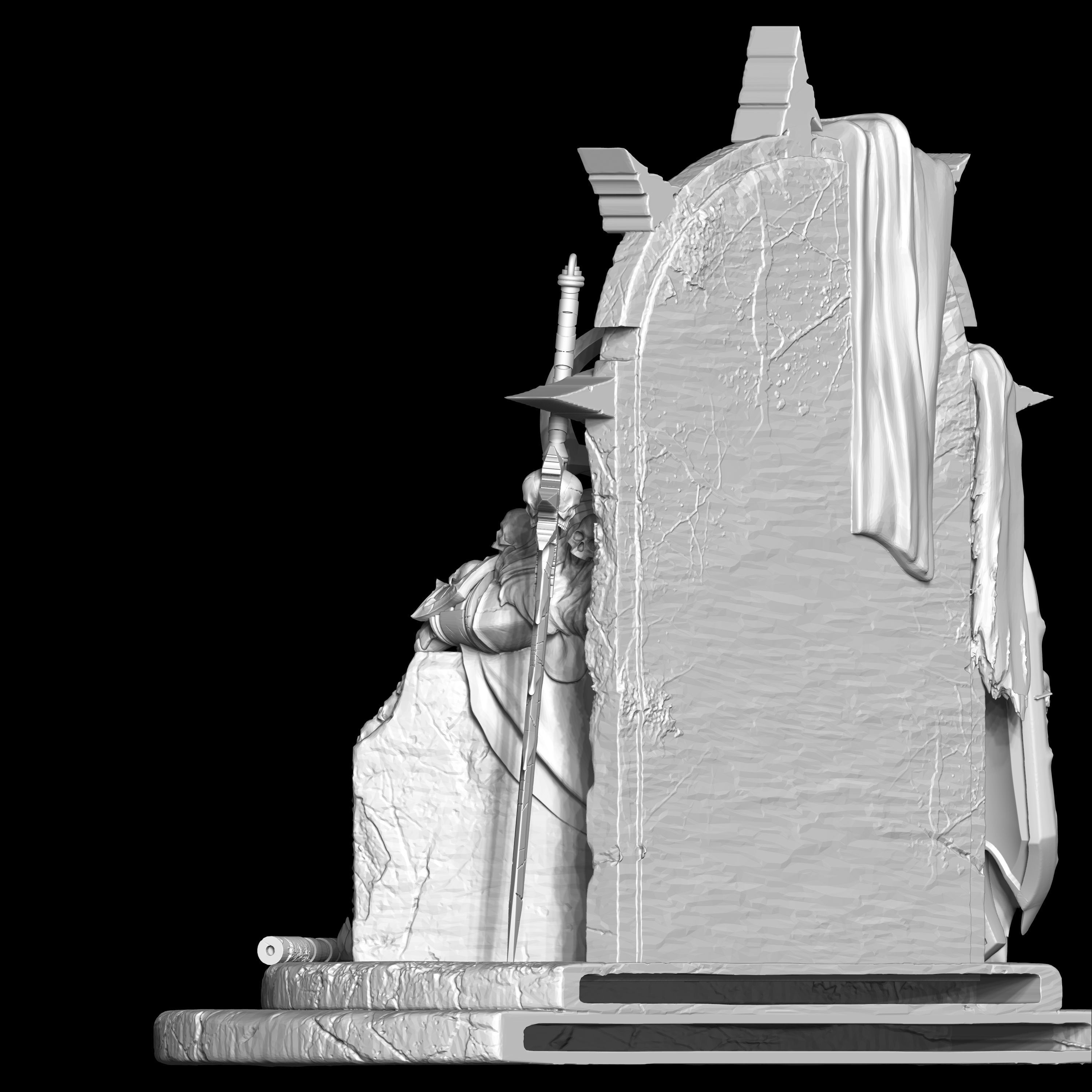 Warmaker throne 3D print model_8