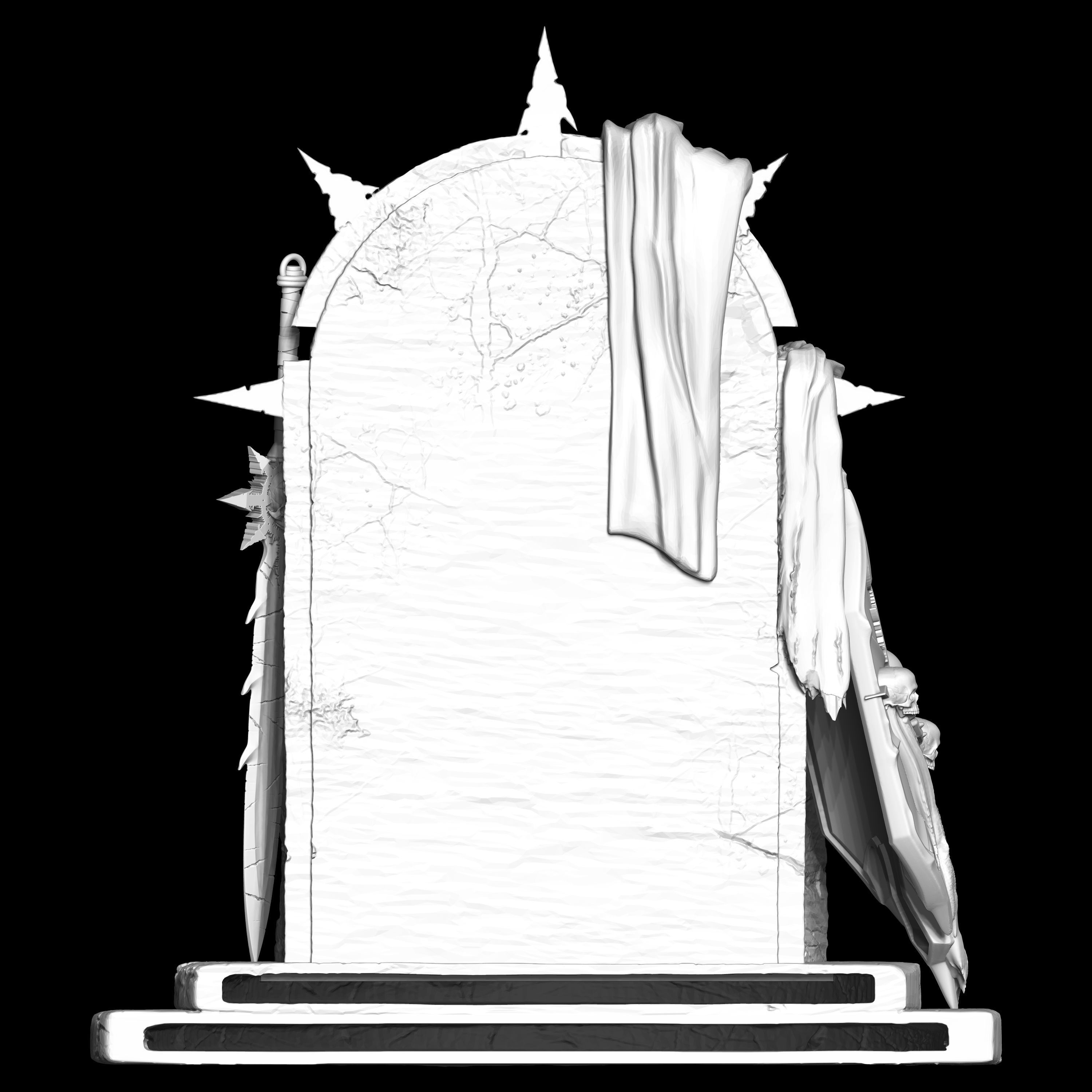 Warmaker throne 3D print model_7