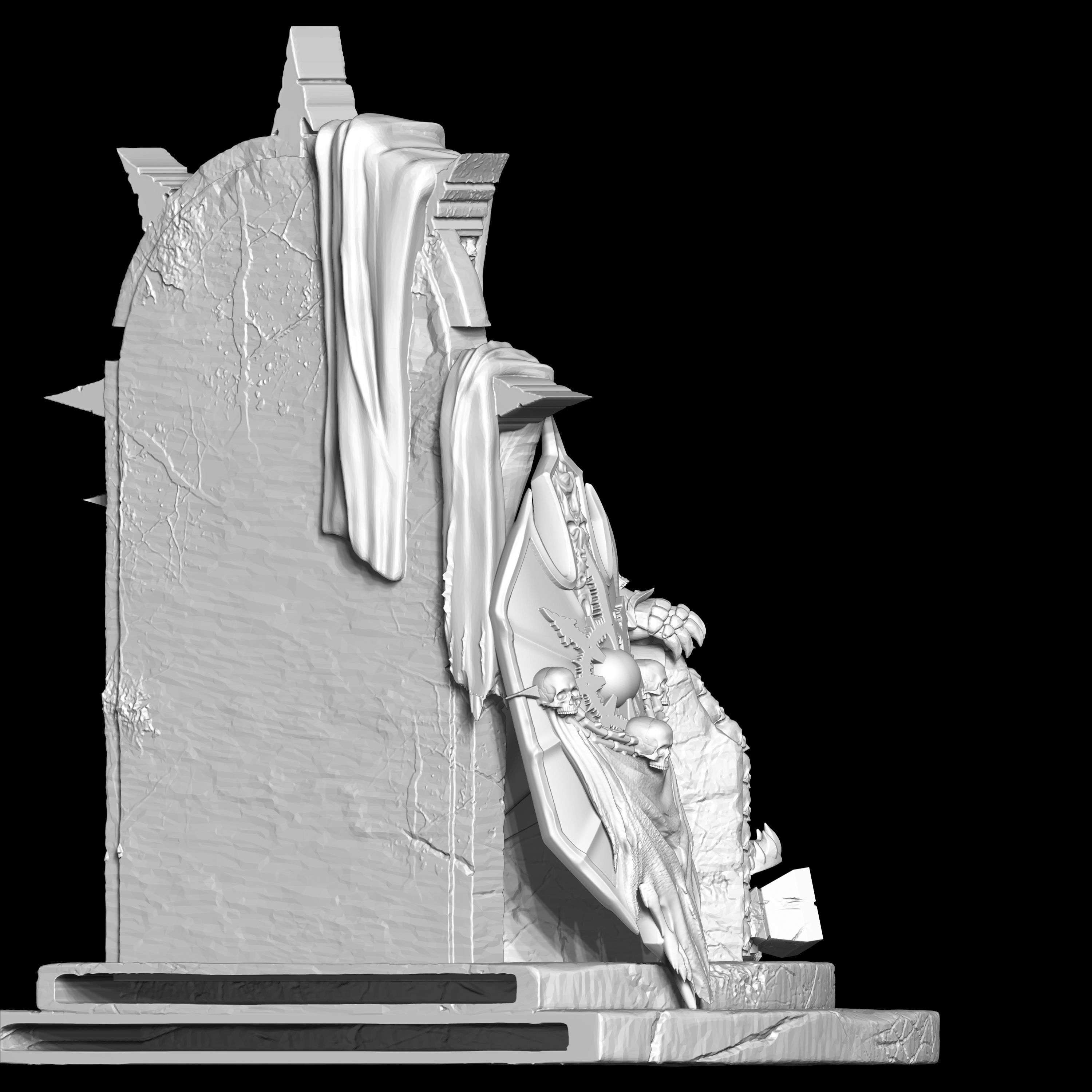 Warmaker throne 3D print model_6