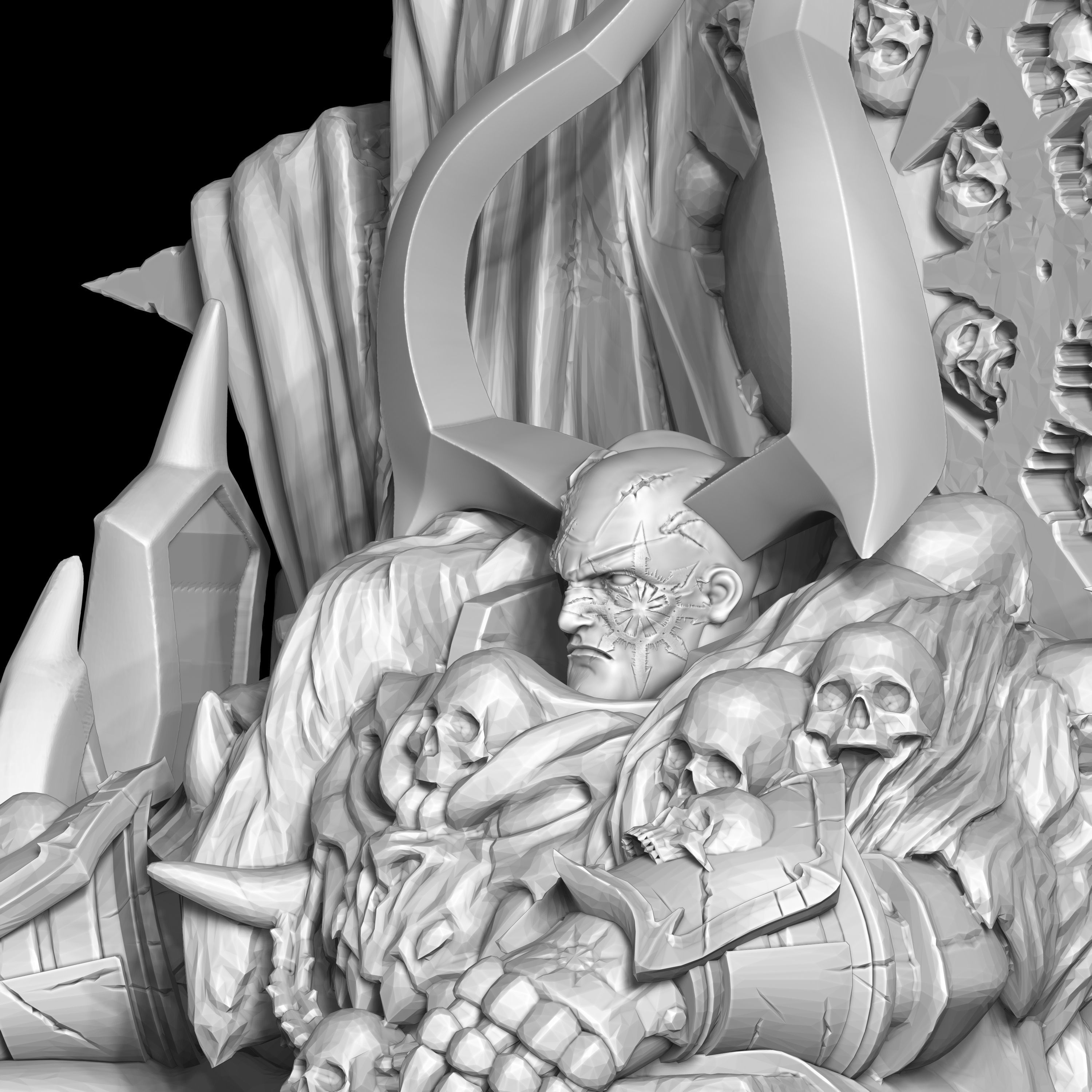 Warmaker throne 3D print model_1