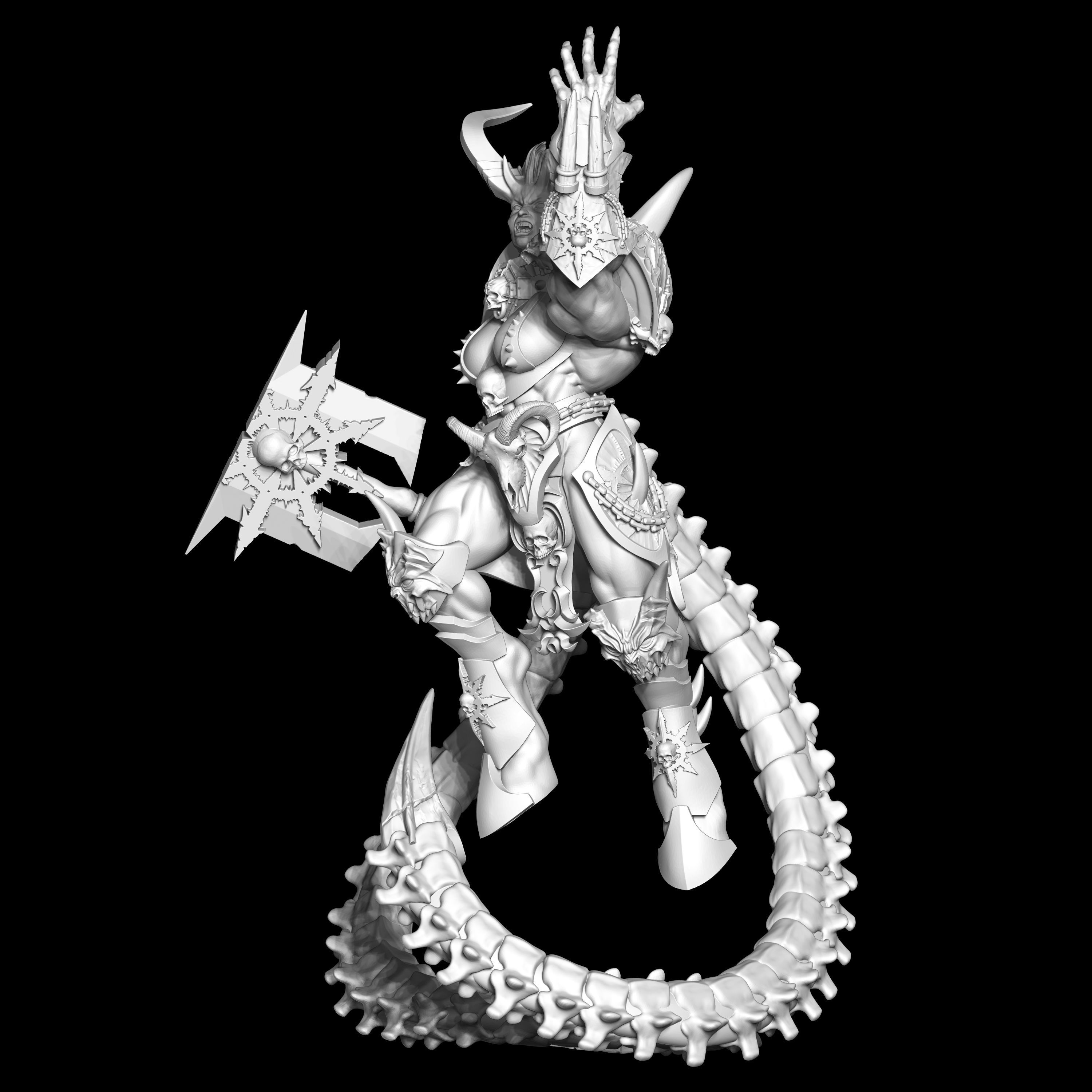 Yedath statue of demon 3D print model_7