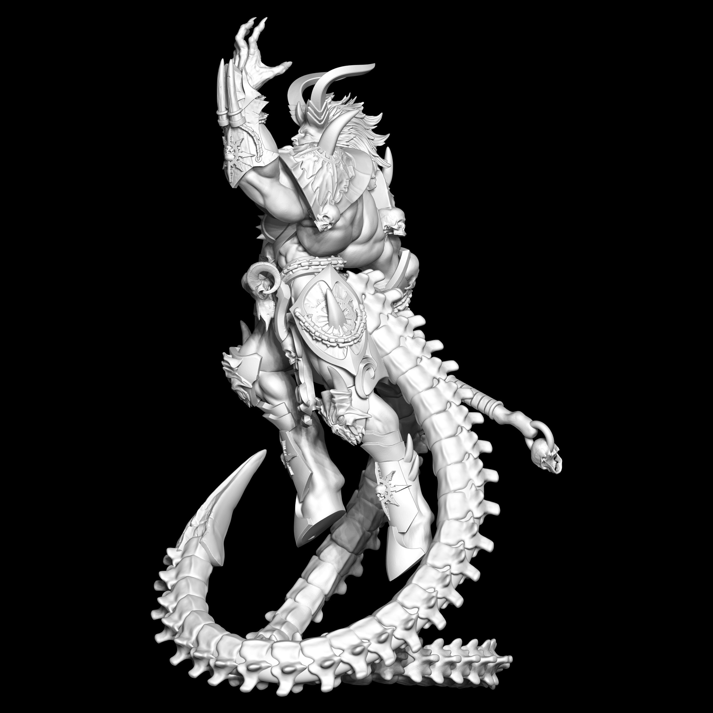 Yedath statue of demon 3D print model_6