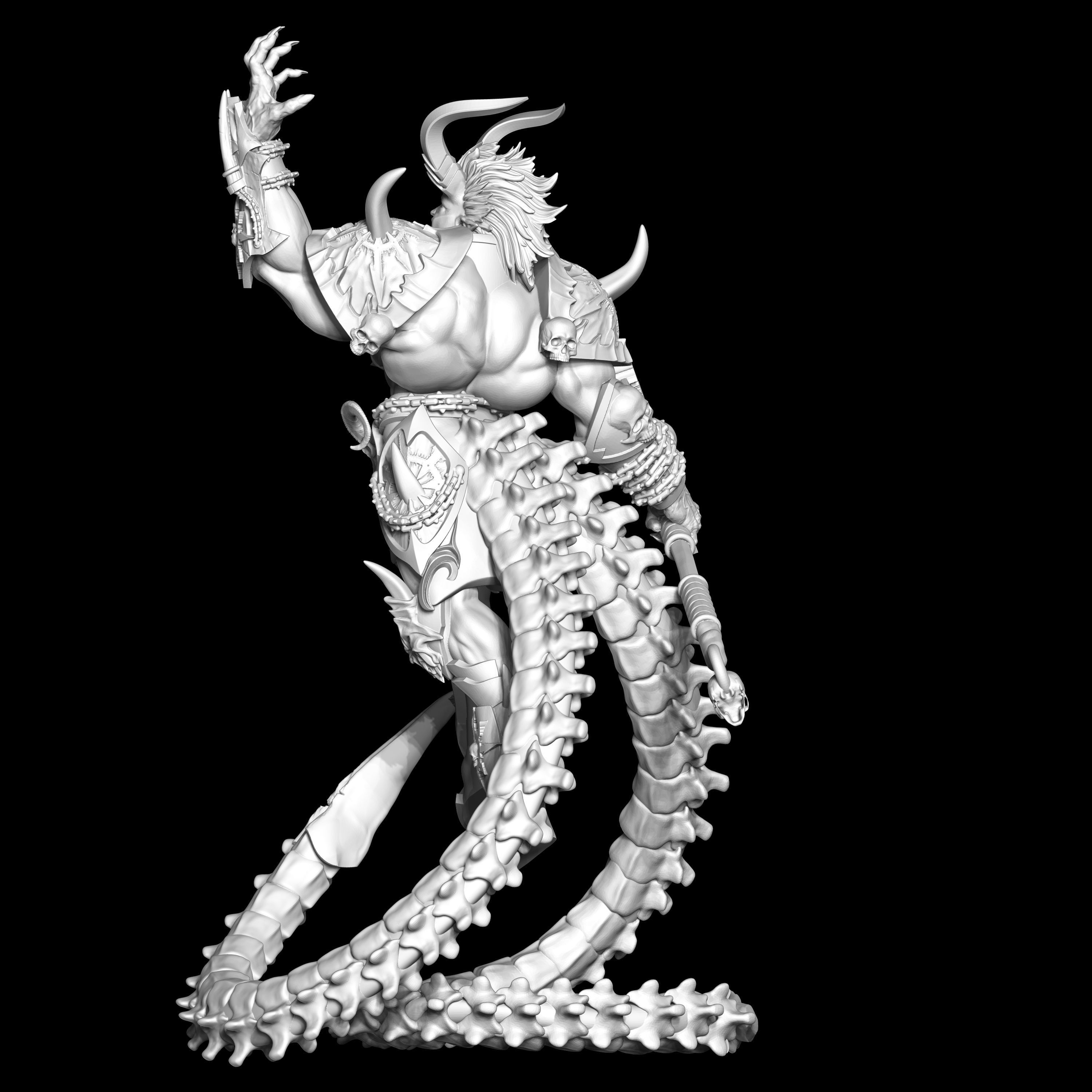 Yedath statue of demon 3D print model_5