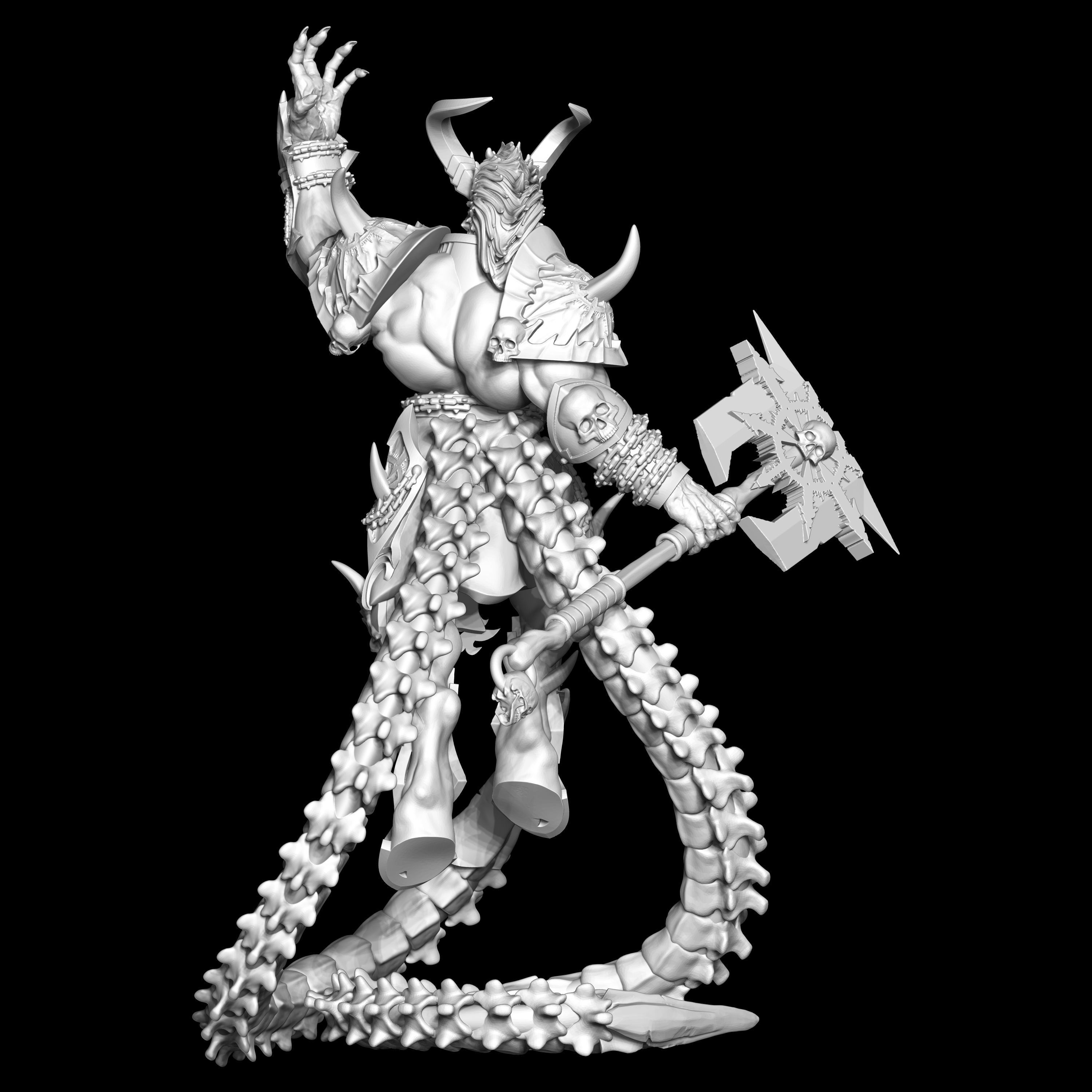 Yedath statue of demon 3D print model_4