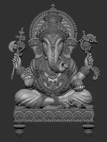PENDANTS ganesh statue with measurements 3D print model
