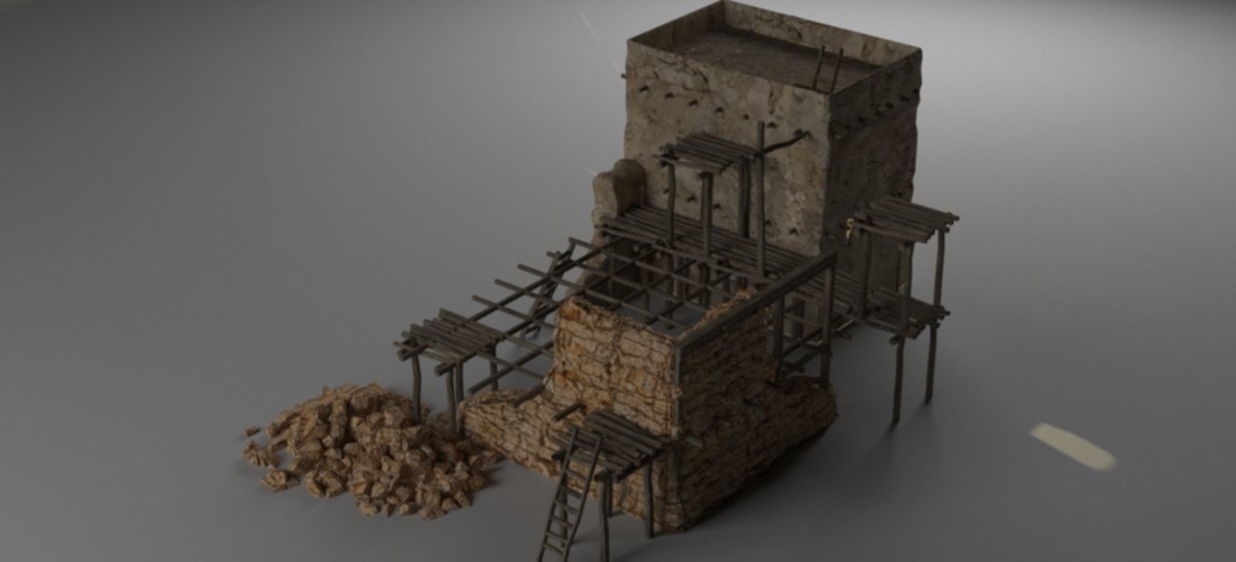 Afghan house 2 Free 3D model_3