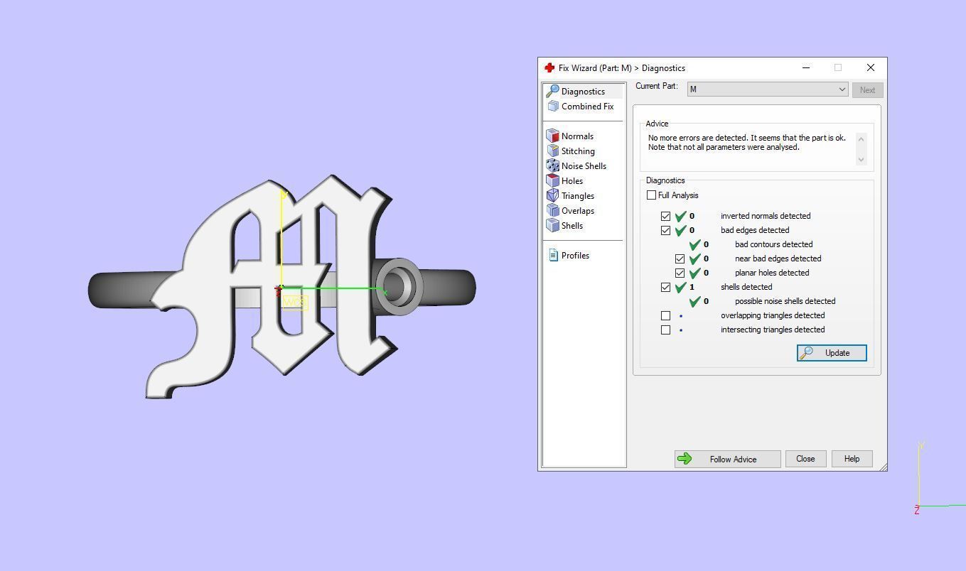 - Old English font ring M 3D print model_13