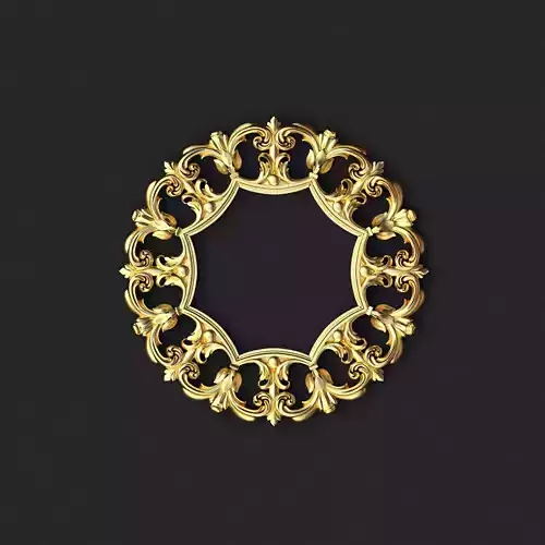 mirror golden ornate frame