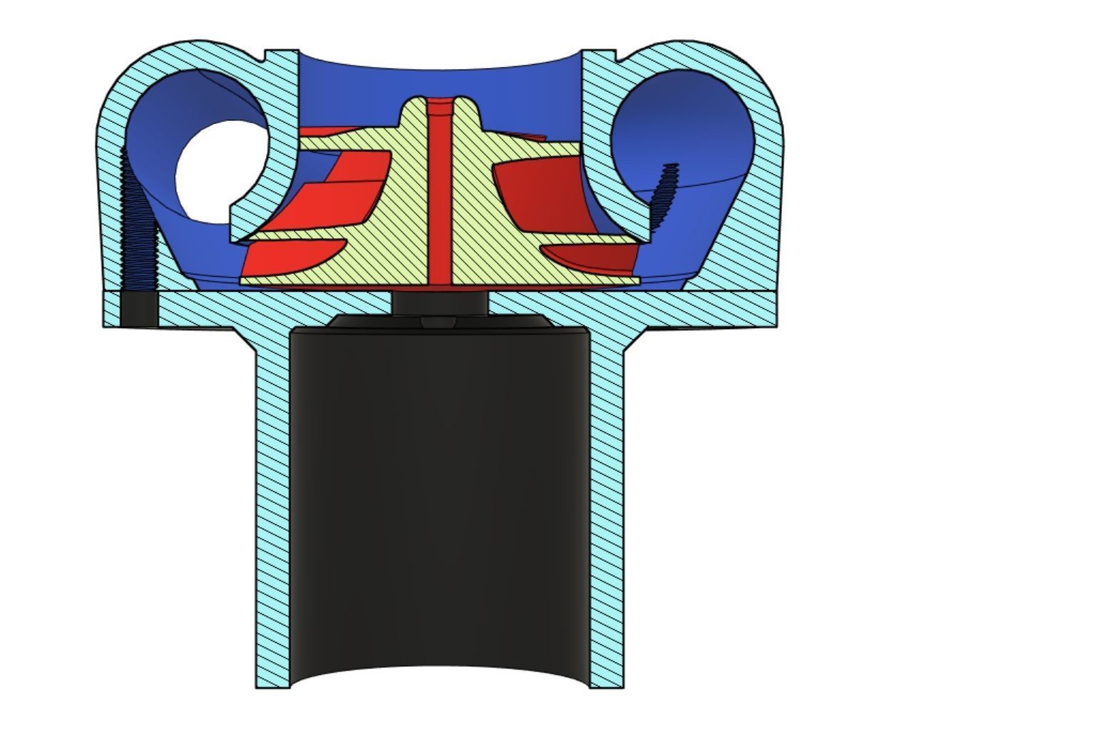 Small Turbocharger  3D print model_4