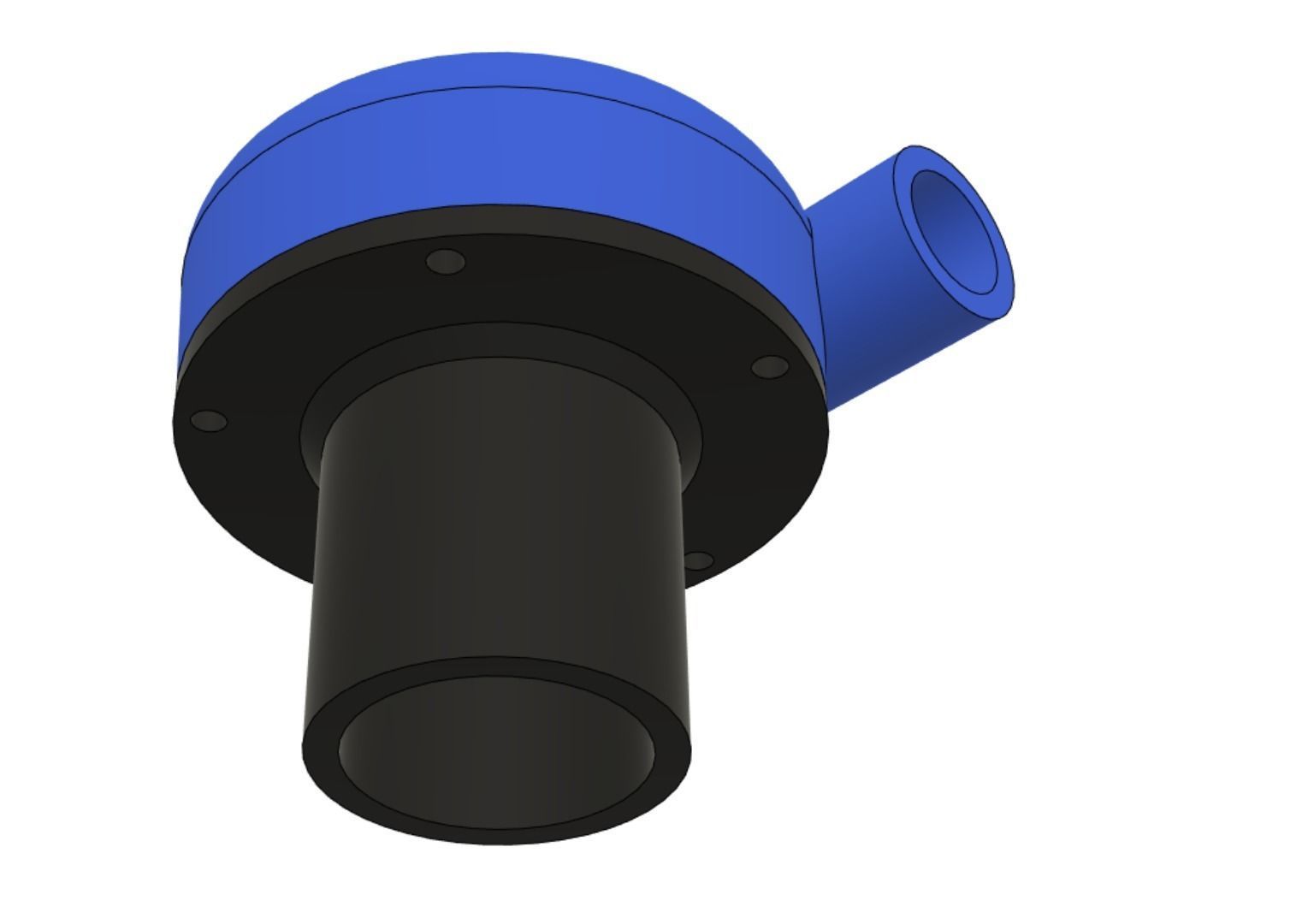 Small Turbocharger  3D print model_3