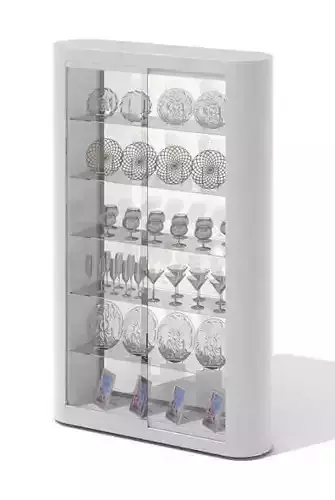 Plexiglass And White Shelf