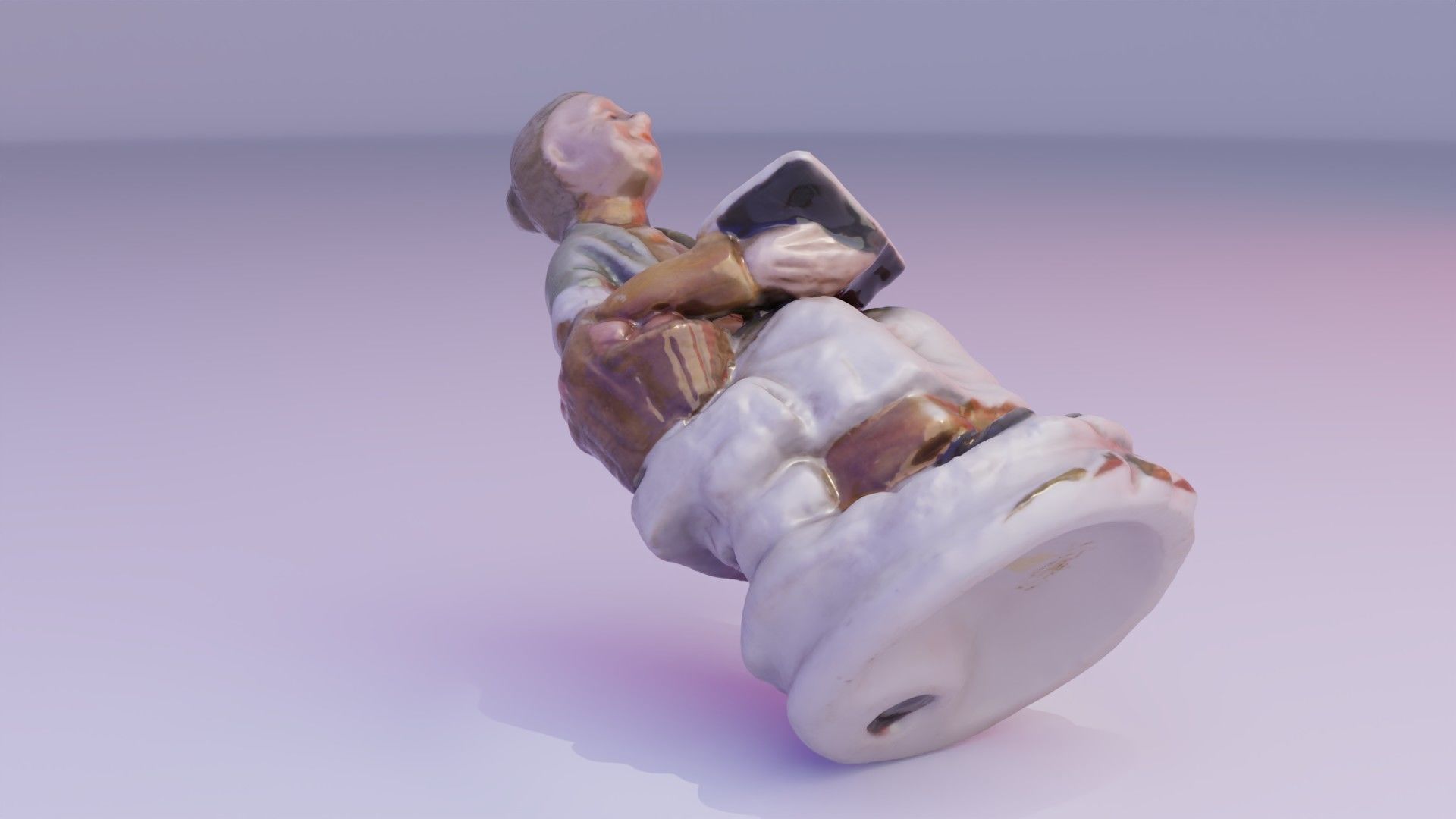 Old man and woman statue high-poly 3D Model Collection_22