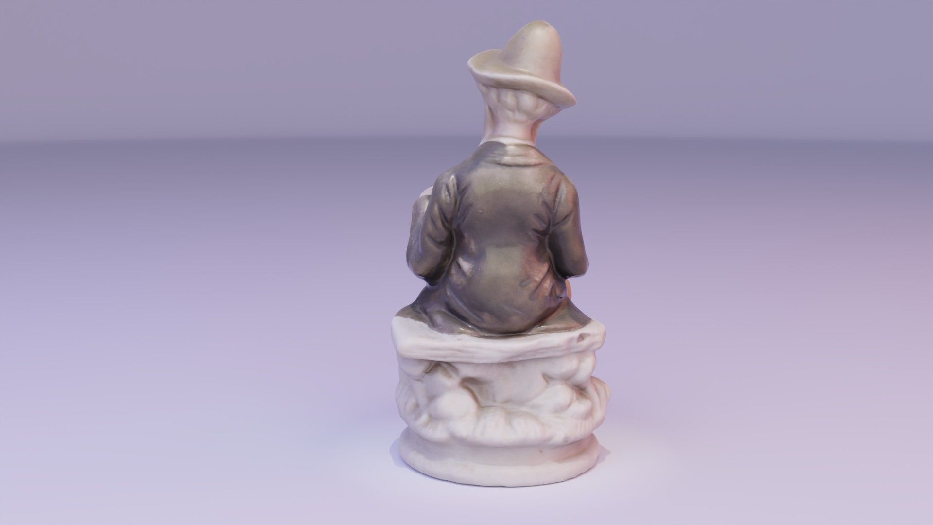Old man and woman statue high-poly 3D Model Collection_17