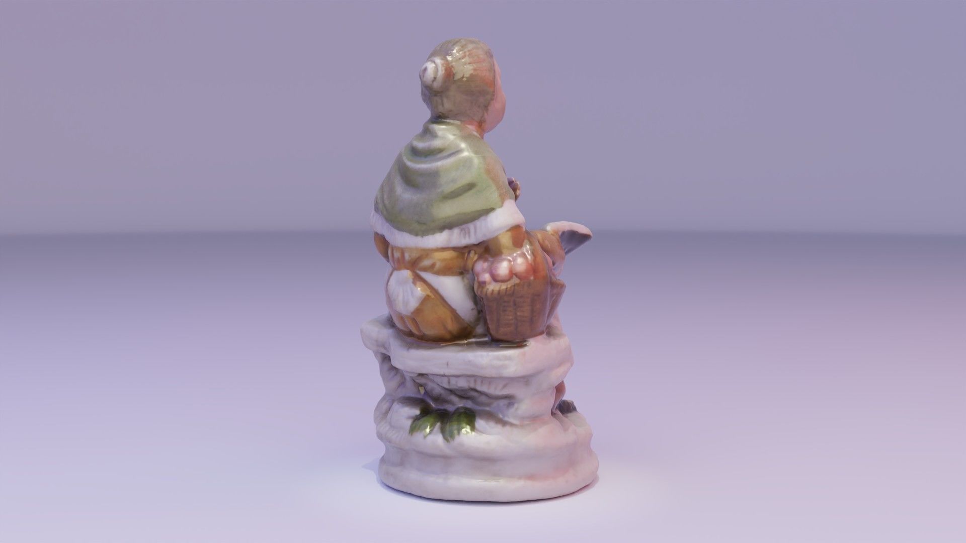 Old man and woman statue high-poly 3D Model Collection_21