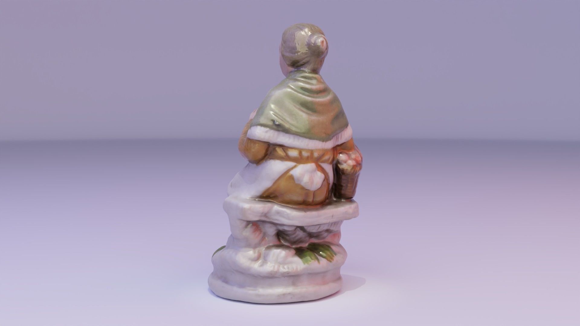 Old man and woman statue high-poly 3D Model Collection_26