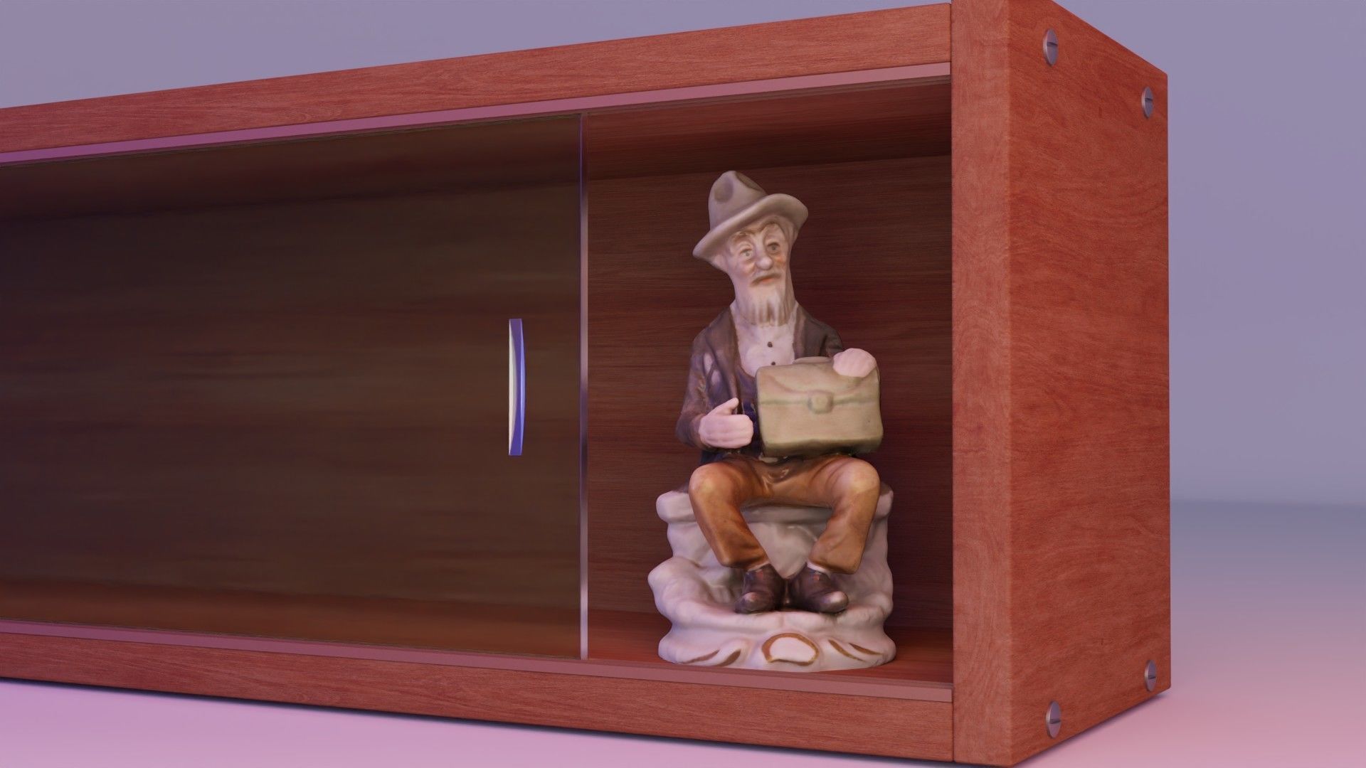 Old man and woman statue high-poly 3D Model Collection_18