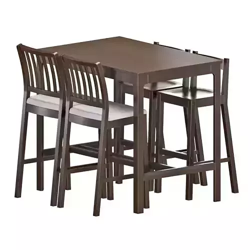 EKEDALEN Bar Table and Stools 