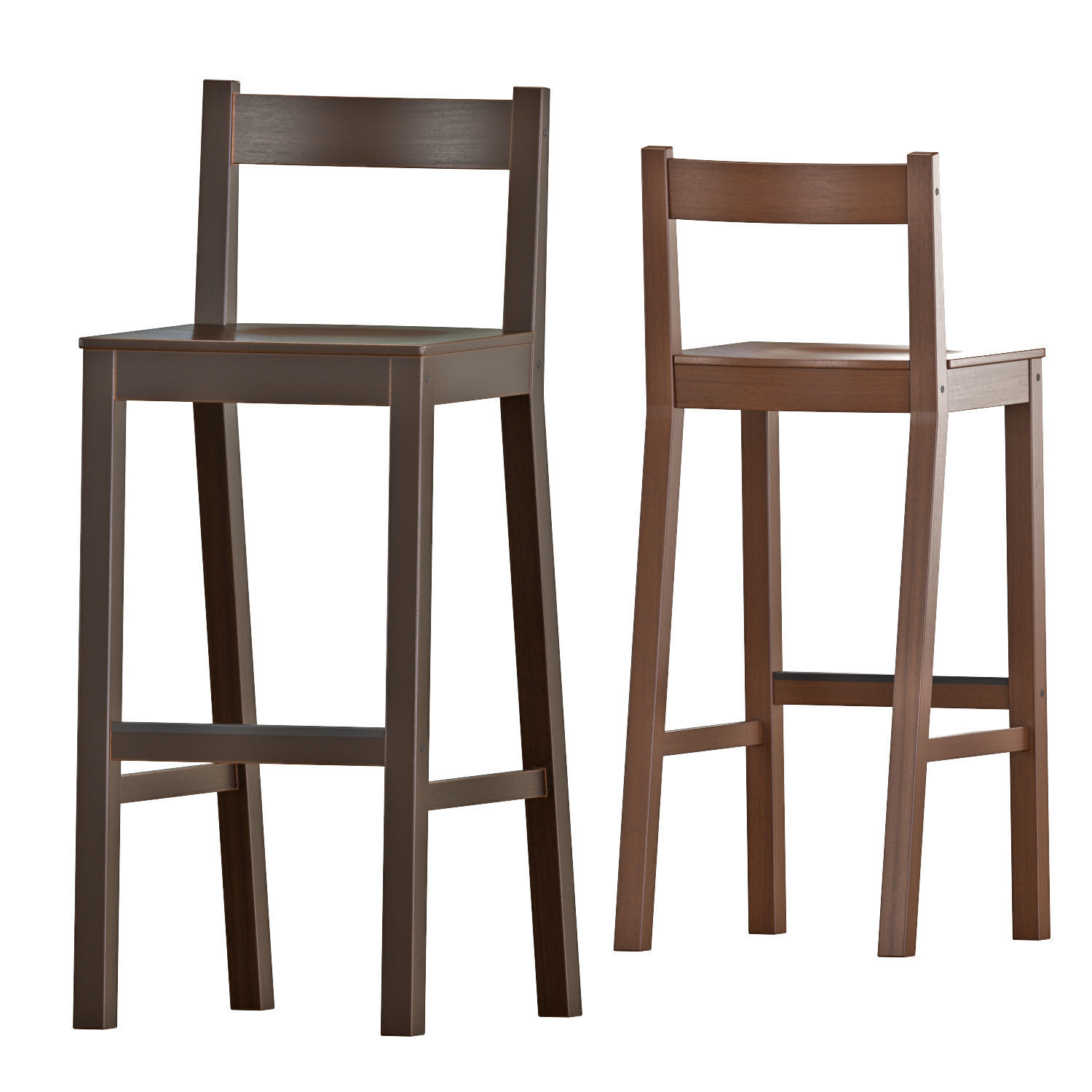 EKEDALEN Bar Table and Stools 3D model_7