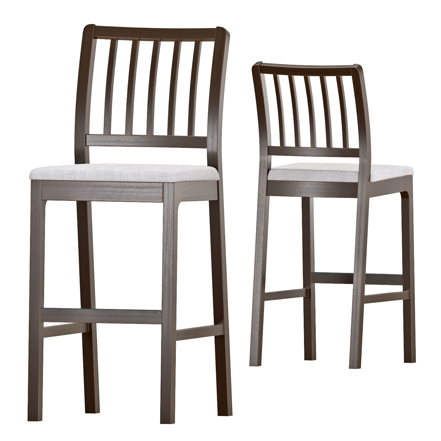 EKEDALEN Bar Table and Stools 3D model_4