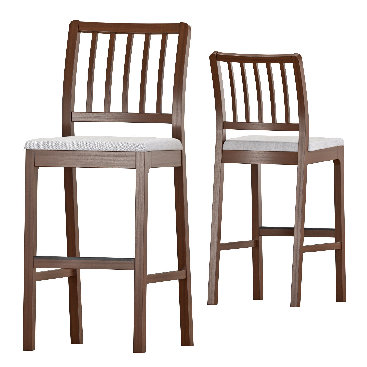 EKEDALEN Bar Table and Stools 3D model_5