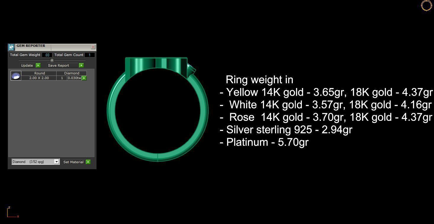 - Old English font ring N 3D print model_12