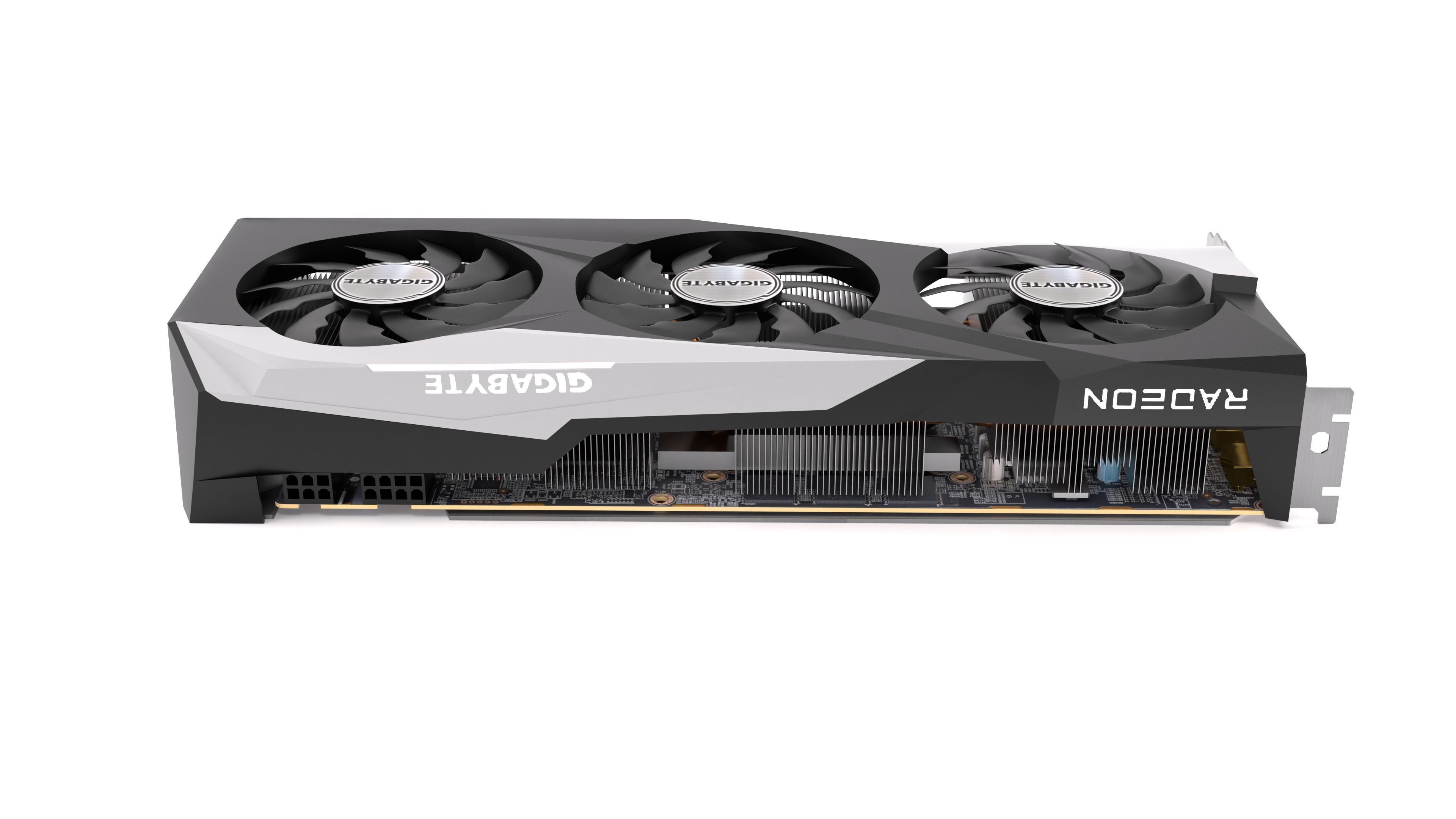 Gigabyte AMD Radeon 6700XT Graphics Card 3D model_3