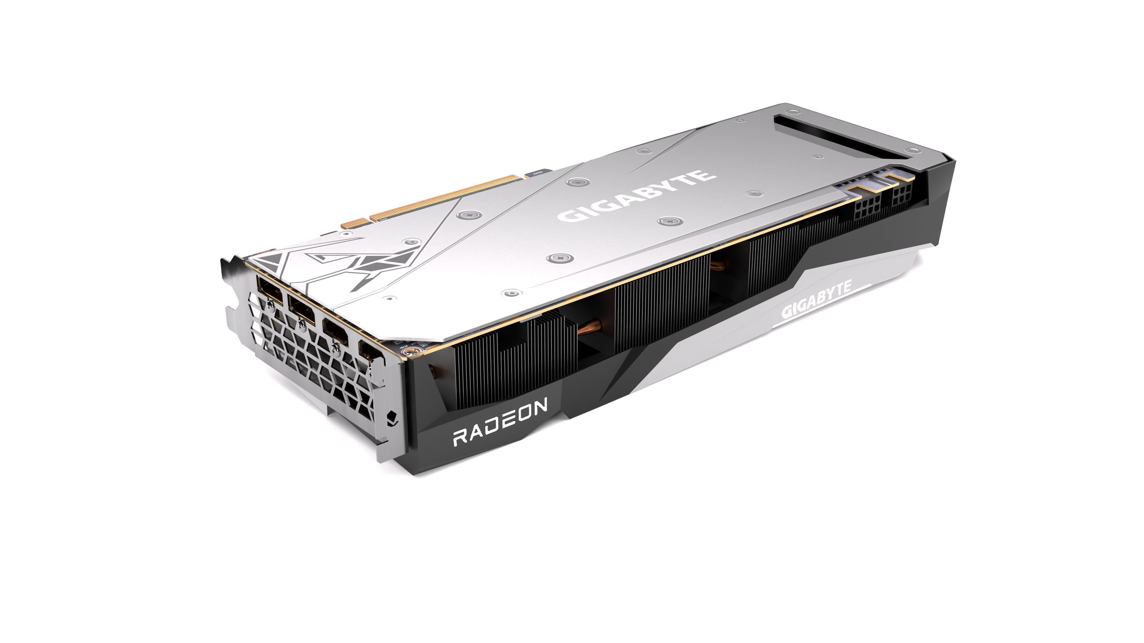 Gigabyte AMD Radeon 6700XT Graphics Card 3D model_6