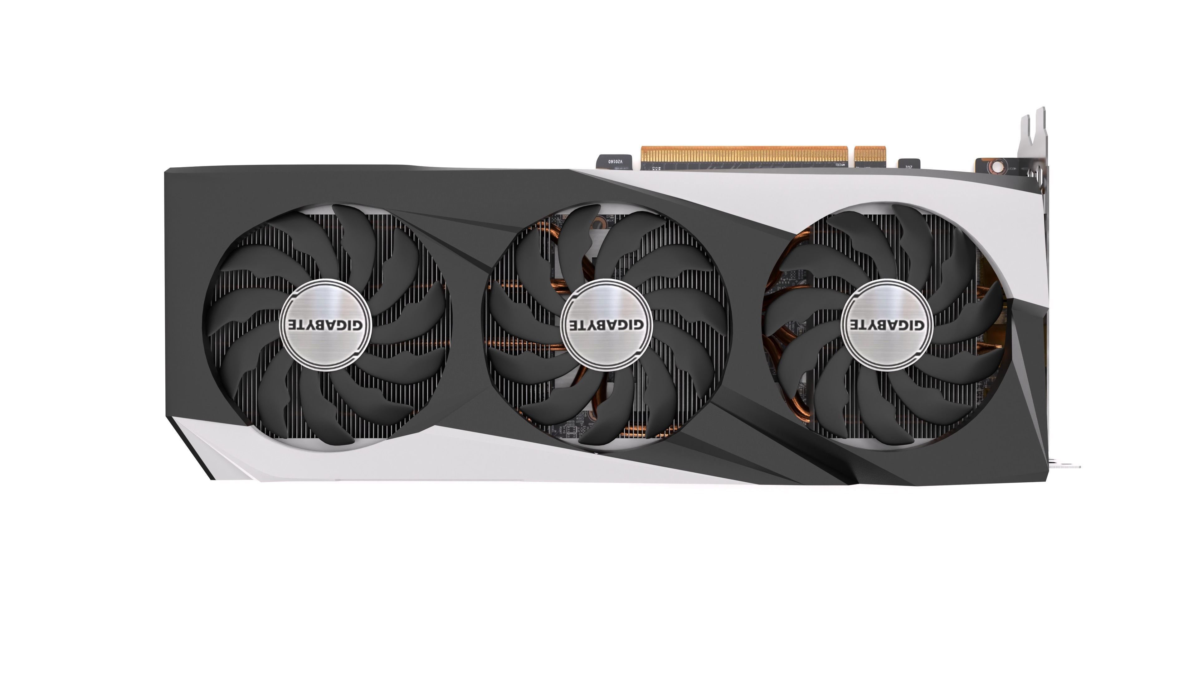 Gigabyte AMD Radeon 6700XT Graphics Card 3D model_4