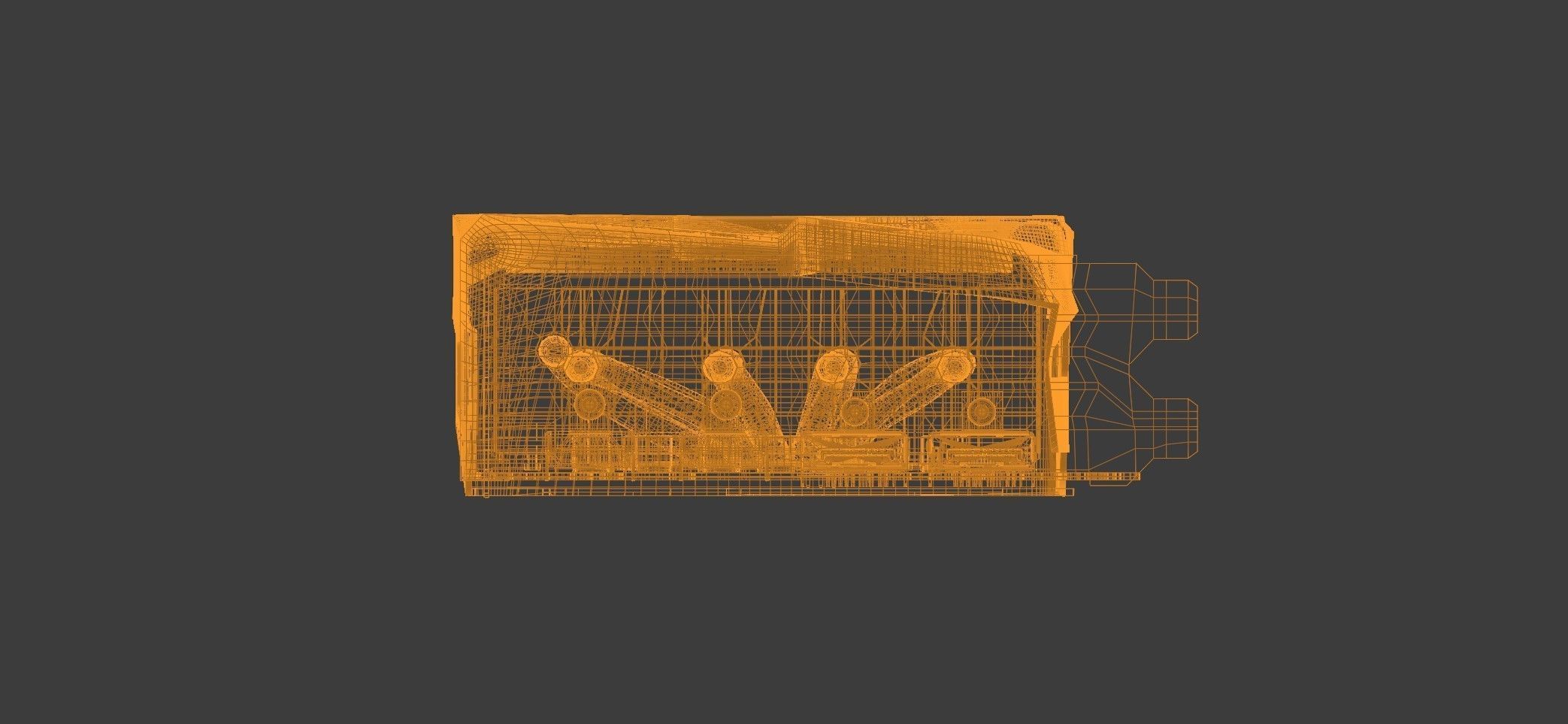 Gigabyte AMD Radeon 6700XT Graphics Card 3D model_12