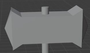 Double handed hammer  Free low-poly 3D model_5