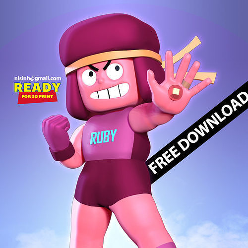 Ruby - Steven Universe Free 3D print model