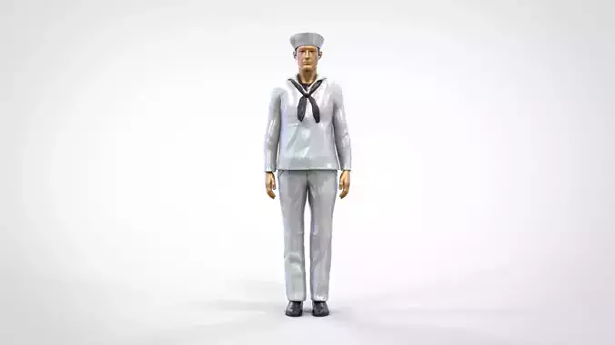 N2 Navy Reserve Enlisted Sailor man 3D print model