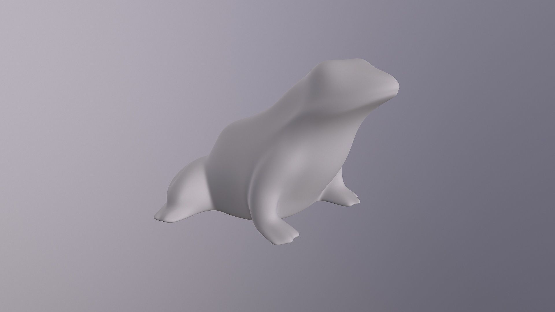 Ceramic frog toad Free low-poly 3D model_14