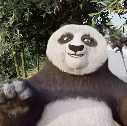 kong fu panda 3d model