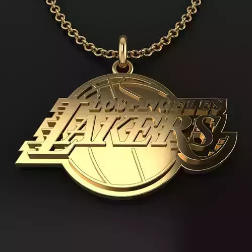 Lakers Logo Pendant 3D print model