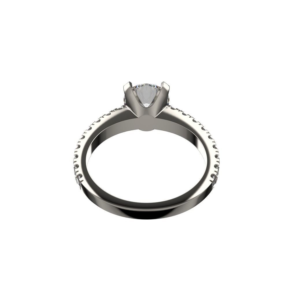 1 Carat Ring 3D print model_10